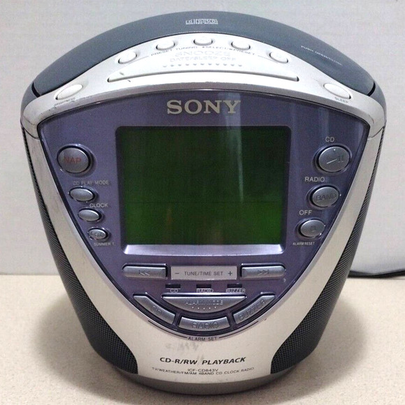 Sony Dream Machine ICF-CD843V AM/FM 4-Band Radio CD Player Alarm TESTED - Picture 1 of 9